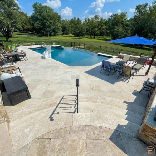 Ivory Travertine Pavers preview 6