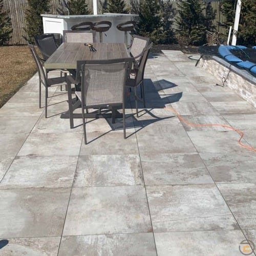 24"X24"  Rustic White Porcelain Pavers preview 3
