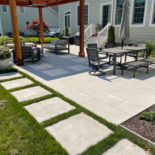 32"X32" - CEMENT LOOK  Avorio Porcelain Pavers preview 2