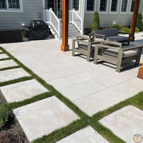 32"X32" - CEMENT LOOK  Avorio Porcelain Pavers preview 4