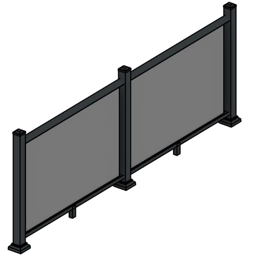 Aluminum Railing System: Alta Post-to-Post Top Rail 