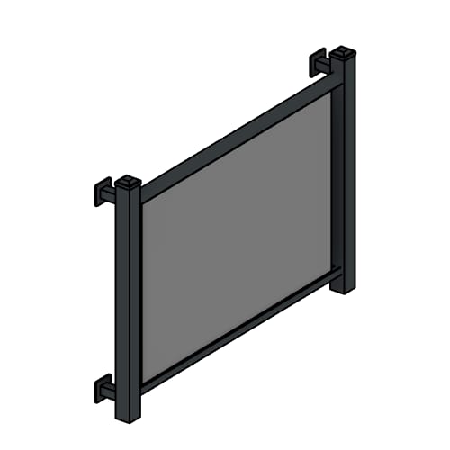 Aluminum Railing System: Alta Post-to-Post Juliet Rail