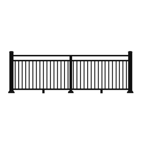 Picket with Mid Rail: Combination Top Rail preview 2