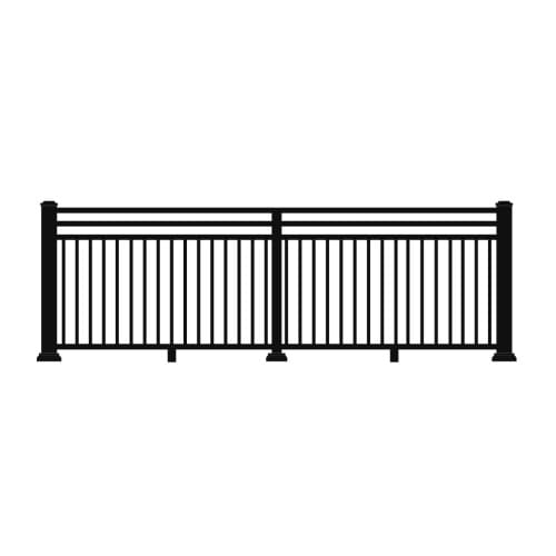 Picket with Mid Rail: Combination Top Rail preview 3