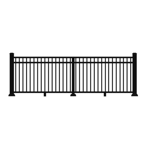 Picket with Mid Rail: Combination Top Rail preview 1