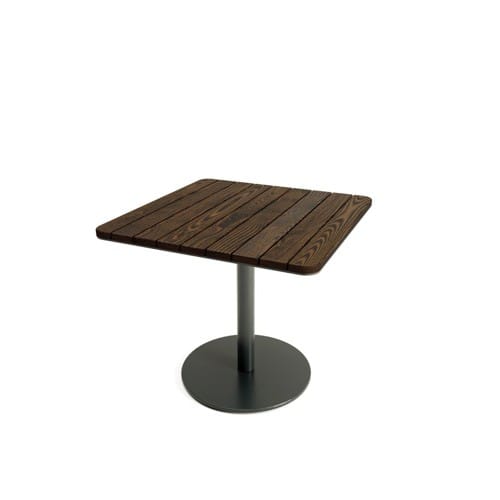 Layer Pedestal Table Square Wood preview 3