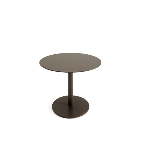 Layer Pedestal Table Round Metal preview 2