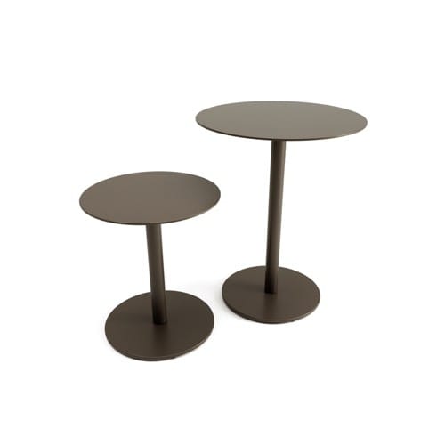 Layer Pedestal Table Round Metal preview 1