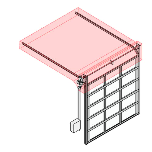 EverServe® 521s - Springless Aluminum Full View Door