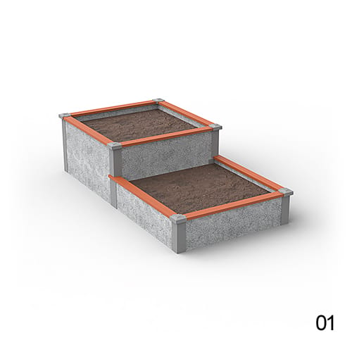 4'X8' Stepped Raised Garden Bed Kit preview 2