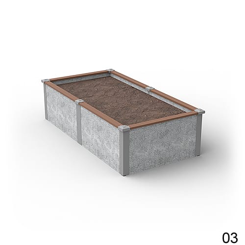 4'X8' Rectangle Raised Garden Bed Kit Available in 1 ft & 2 ft Heights preview 12
