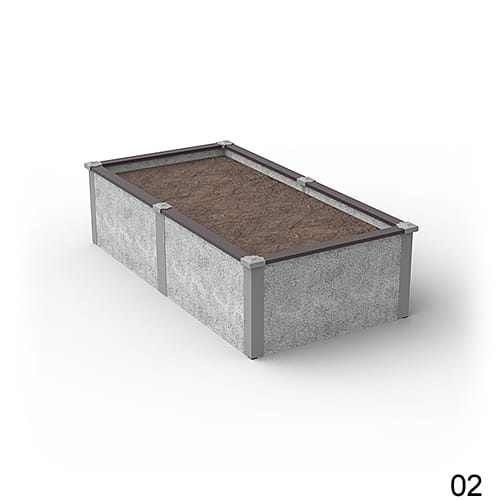 4'X8' Rectangle Raised Garden Bed Kit Available in 1 ft & 2 ft Heights preview 3