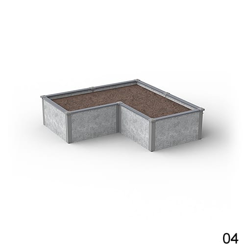 8'X8' L-Shaped Raised Garden Bed Kit Available in 1 ft & 2 ft Heights preview 5