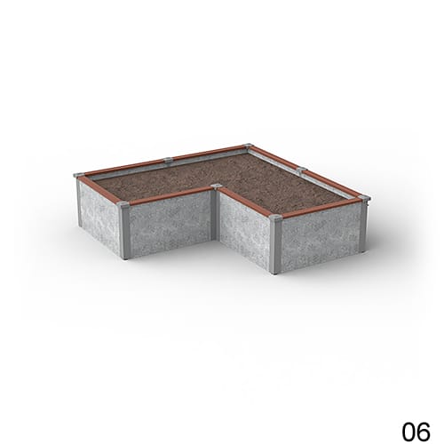 8'X8' L-Shaped Raised Garden Bed Kit Available in 1 ft & 2 ft Heights preview 7