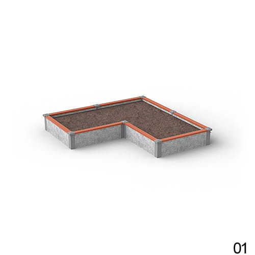 8'X8' L-Shaped Raised Garden Bed Kit Available in 1 ft & 2 ft Heights preview 11