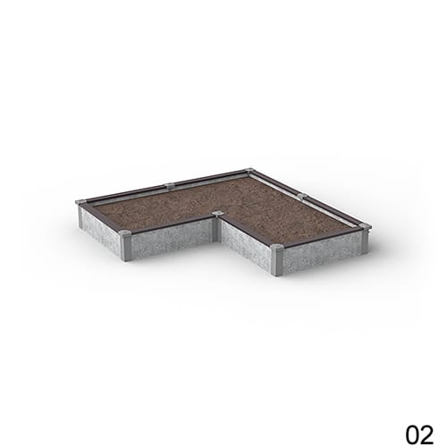8'X8' L-Shaped Raised Garden Bed Kit Available in 1 ft & 2 ft Heights preview 12