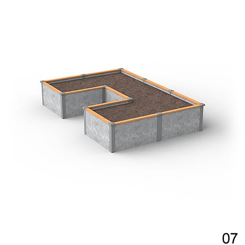 8'X12' U-Shaped Raised Garden Bed Kit Available in 1 ft & 2 ft Heights preview 8