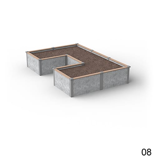 8'X12' U-Shaped Raised Garden Bed Kit Available in 1 ft & 2 ft Heights preview 9