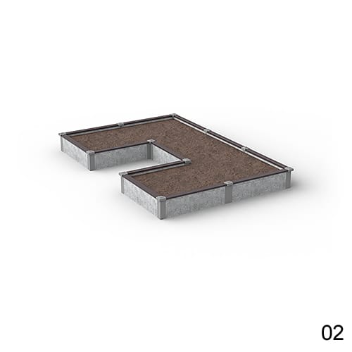 8'X12' U-Shaped Raised Garden Bed Kit Available in 1 ft & 2 ft Heights preview 12