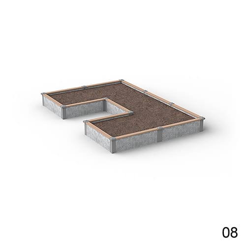 8'X12' U-Shaped Raised Garden Bed Kit Available in 1 ft & 2 ft Heights preview 18