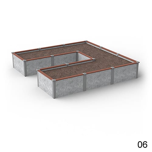 12'X12' U-Shaped Raised Garden Bed Kit Available in 1 ft & 2 ft Heights preview 7