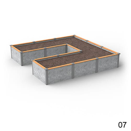 12'X12' U-Shaped Raised Garden Bed Kit Available in 1 ft & 2 ft Heights preview 8