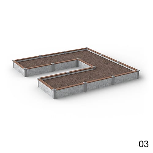 12'X12' U-Shaped Raised Garden Bed Kit Available in 1 ft & 2 ft Heights preview 13