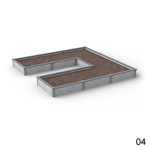 12'X12' U-Shaped Raised Garden Bed Kit Available in 1 ft & 2 ft Heights preview 14