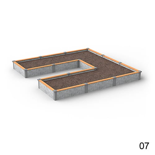 12'X12' U-Shaped Raised Garden Bed Kit Available in 1 ft & 2 ft Heights preview 17