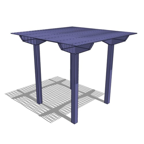 Steel Structure: Pavilion – Twelve Sided Shelter, Hip Roof