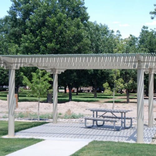 Santa Fe – Trellis With Latilla-Style Lattice Roof, Laser Cut Decorative Inlays preview 2