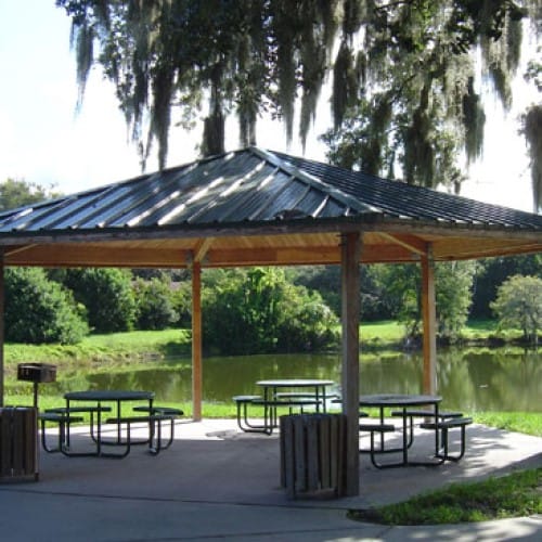 Hexagon – Six Sided Wood Shelter, Hip Roof preview 3