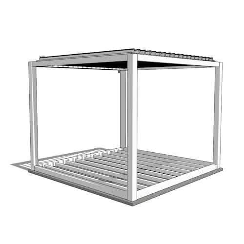 K-BANA™ - Manual Louvered Pergola Platform Edition - 10x10
