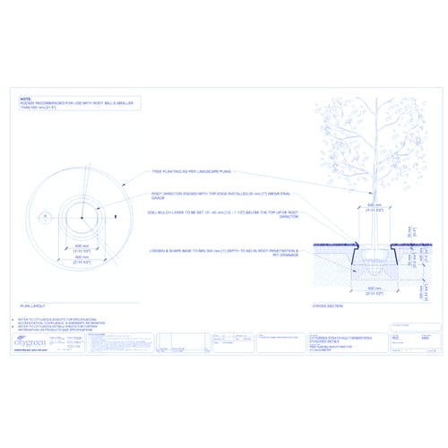 preview of Tree Planting in Root Director - 600 mm Diameter