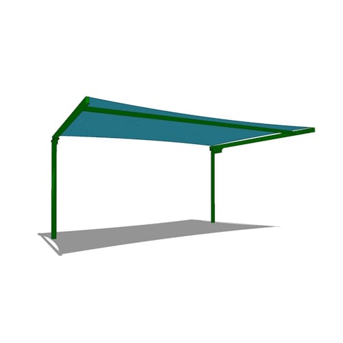 Monoslope Cantilever Shade System - 10' x 25'