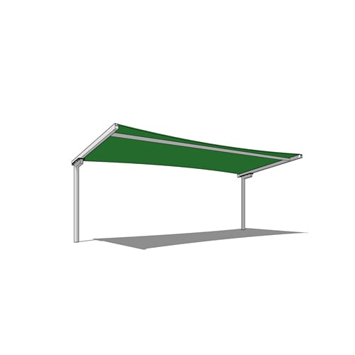 Monoslope Cantilever Shade System - 12' x 30'