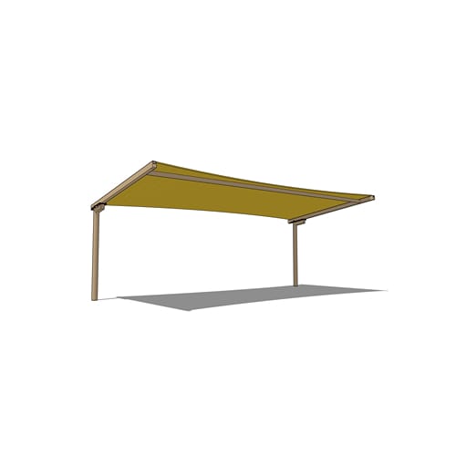 Monoslope Cantilever Shade System - 14' x 30'
