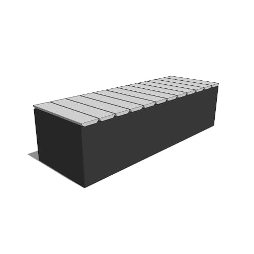 preview of Join Seating 69" Bench - Front to Back Slats (JS-FB-6875)