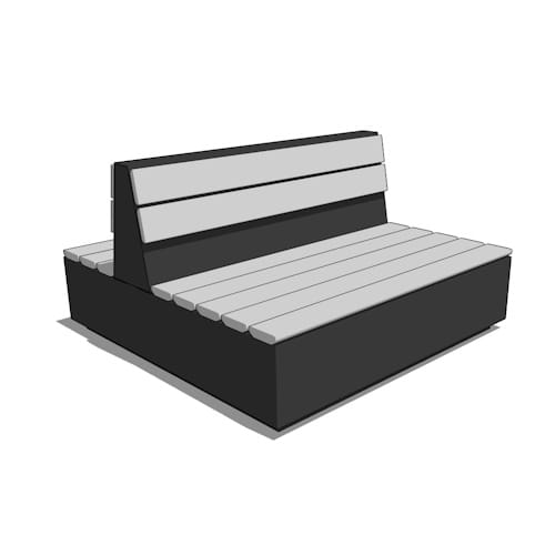 Kingston Double Backed Bench (KNG2)