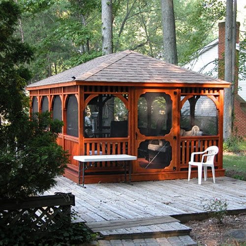 Rectangle Wood Gazebo preview 2