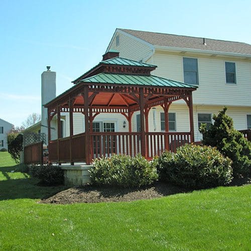 Rectangle Wood Gazebo preview 4