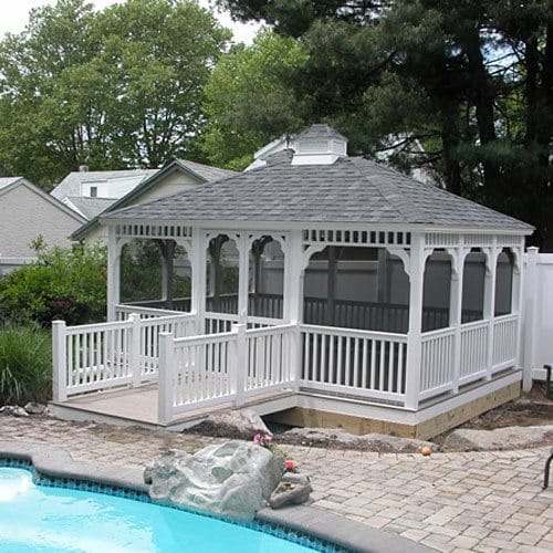 Rectangle Vinyl Gazebo preview 4