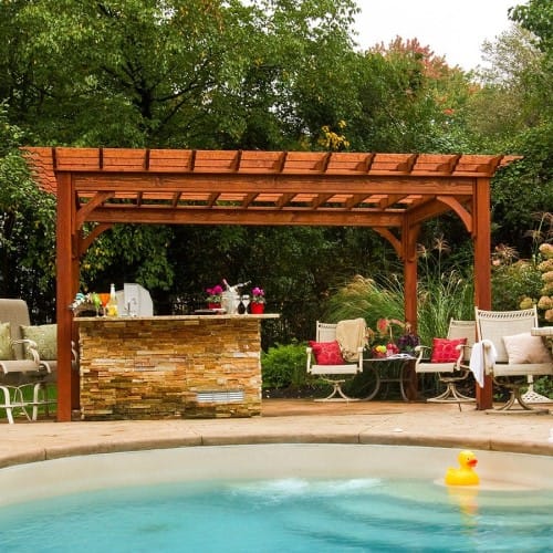 Traditional Wood Pergola preview 1