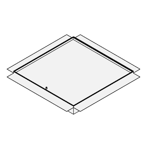 Recessed Access Door with Plaster Bead Flange (AHA-PLY-00)