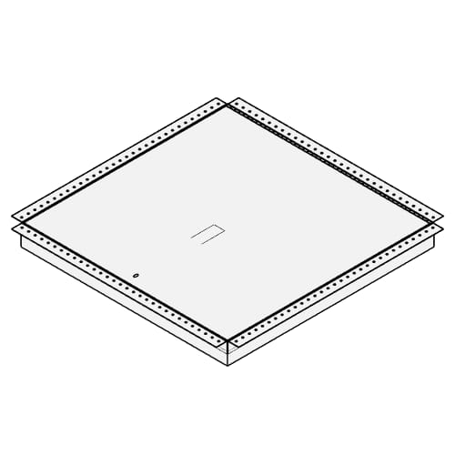 Fire-Rated Uninsulated Access Door with Drywall Bead Flange (PFN-GYP)