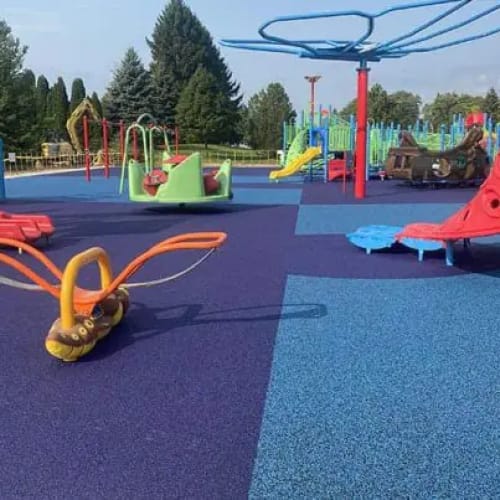 Poured-in-Place Rubber Safety Surfacing