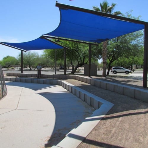Flat Panel Shade Structure