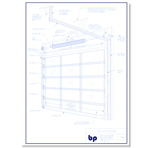 preview of Glass Garage Door - Interior Elevation