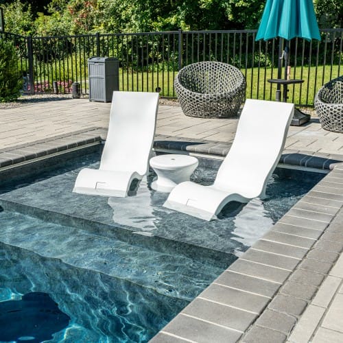 Premium Precast Plunge Plus Pool: 9' x 21' w/ Sunshelf preview 1
