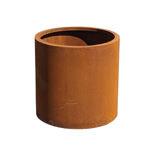 Large Cylinder Corten Steel Planter (3-9706-R) preview 1